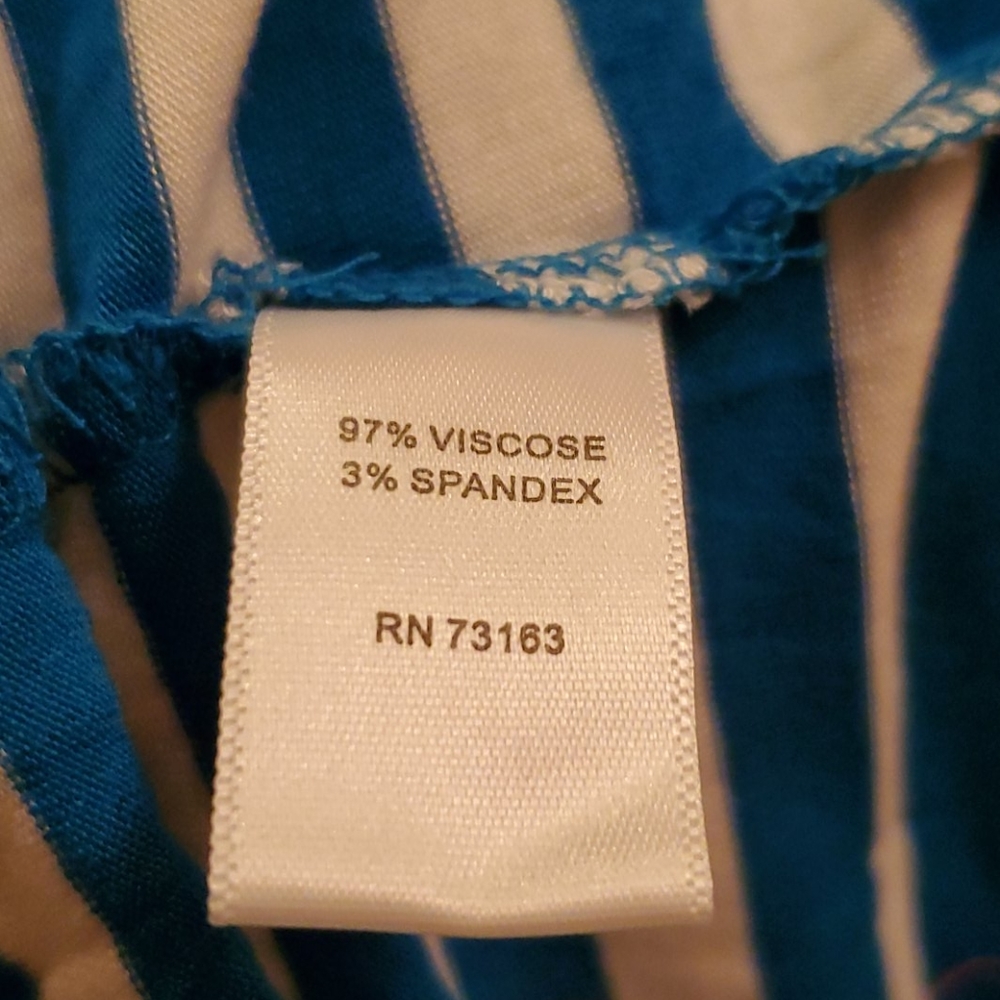 Neiman Marcus Blue and White Stripes Dress - Picture 10 of 11